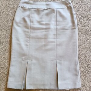 Le Suit Elegant Cream Pencil Skirt